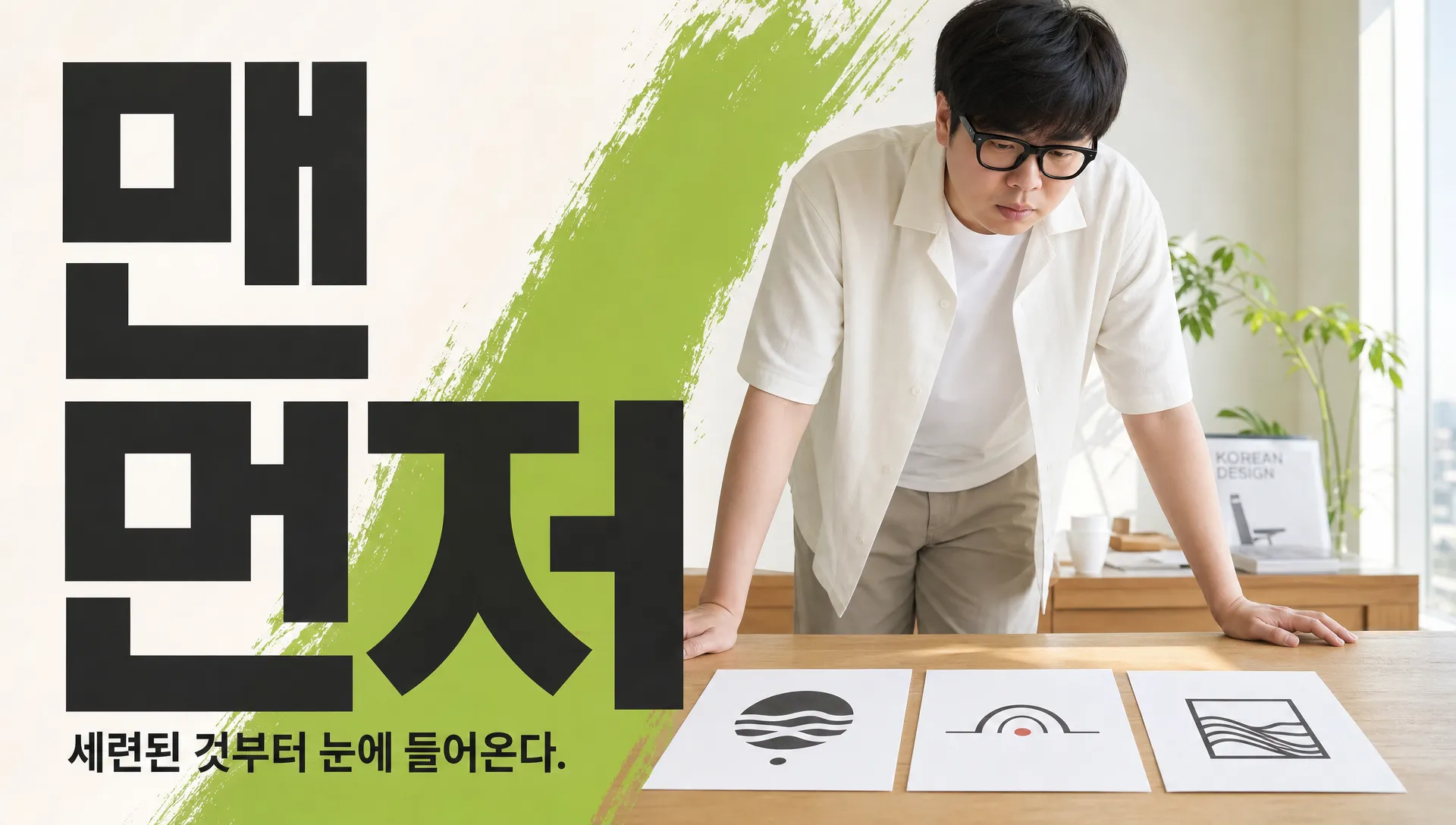 음식점 로고 시안 3개 중 ‘제일 세련된 안’이 탈락한 이유