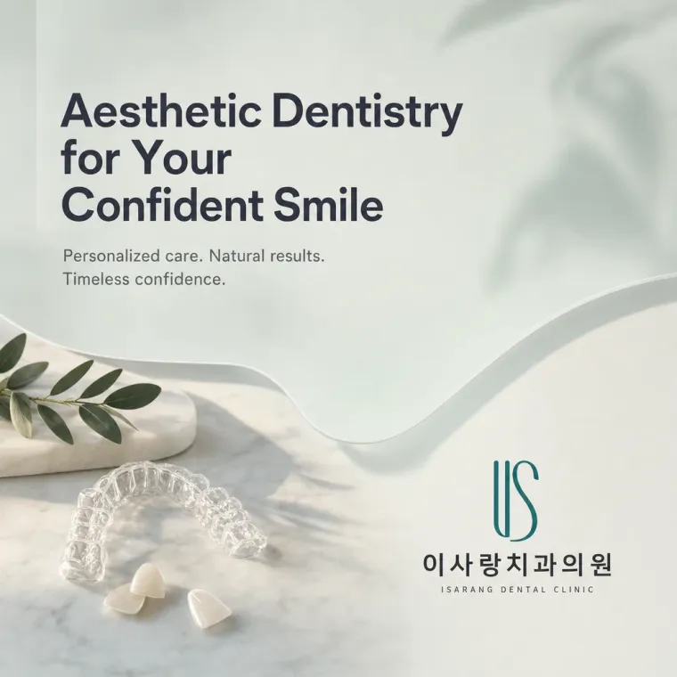 치과 로고 디자인 — 절제된 우아함으로 완성한 심미치료 전문 치과 로고