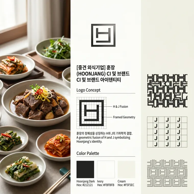 음식점·외식 로고 디자인 — 글로벌 무대에서도 한눈에 알아보는 훈장 음식점 로고