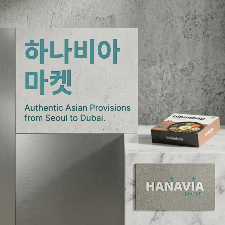 제조·유통 로고 디자인 — 두바이 고객도 한눈에 알아보는 아시아 마트 제조·유통 기업 로고