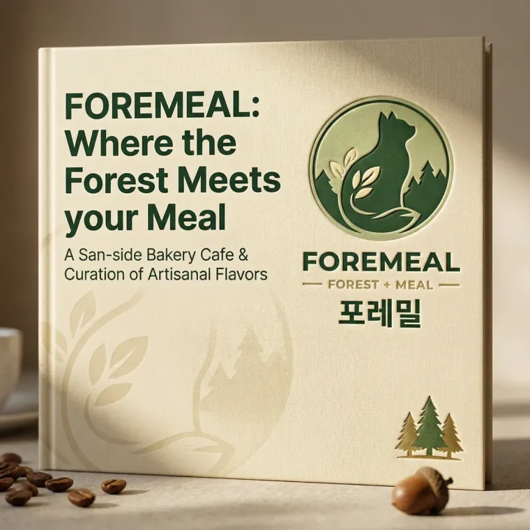 농식품·축산 로고 디자인 — 바쁜 일상 속 숲에서 찾는 여유 농식품 브랜드 로고