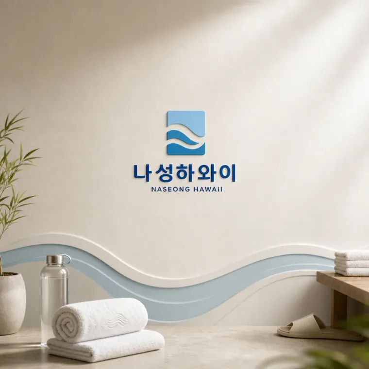 스포츠·피트니스 로고 디자인 — 파동 속 구조의 안정감 스포츠 브랜드 로고