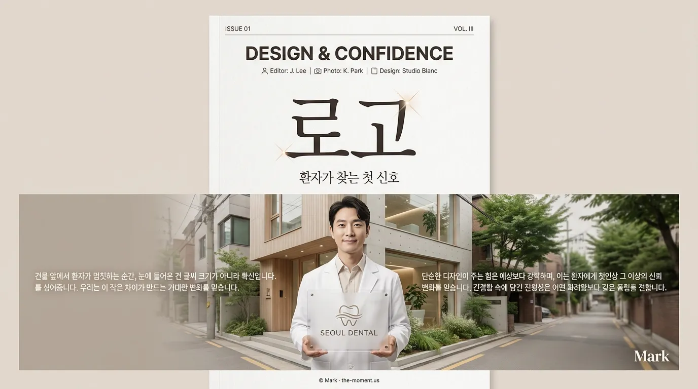 치과 간판 디자인, 환자가 주목하는 건 글씨 크기보다 로고입니다