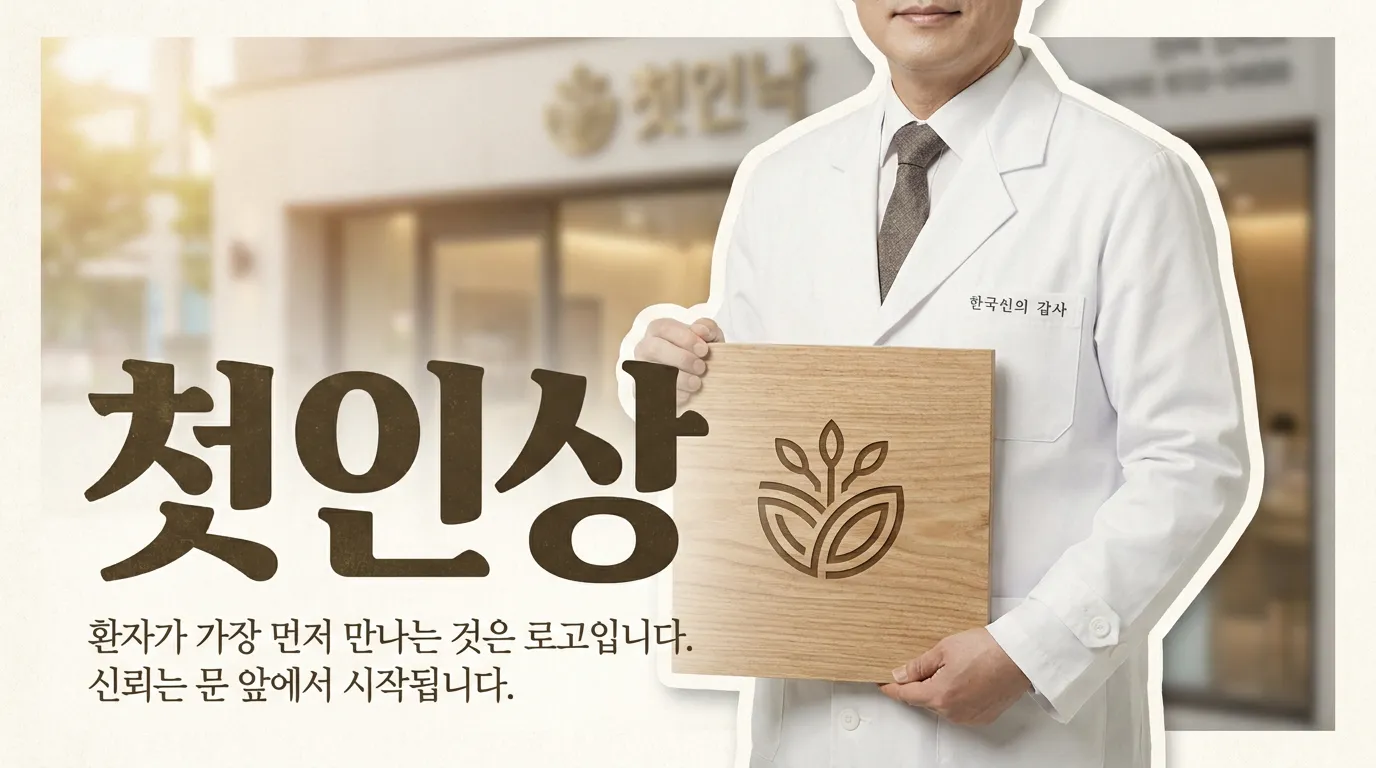 한의원 로고 디자인, 환자가 믿기 전 먼저 보는 8가지
