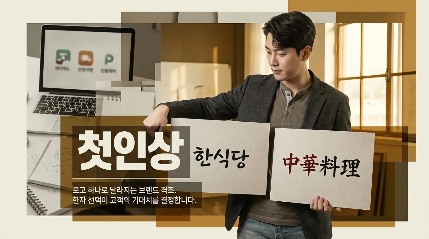 중식당 로고 디자인, 짜장면 색보다 먼저 고를 한자·심볼 7가지