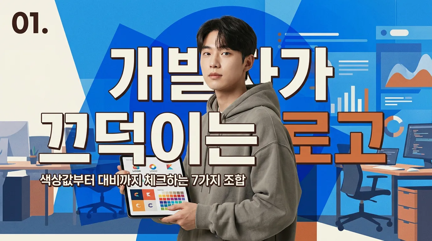 다크모드 대시보드 위에 적용된 로고와 컬러 토큰