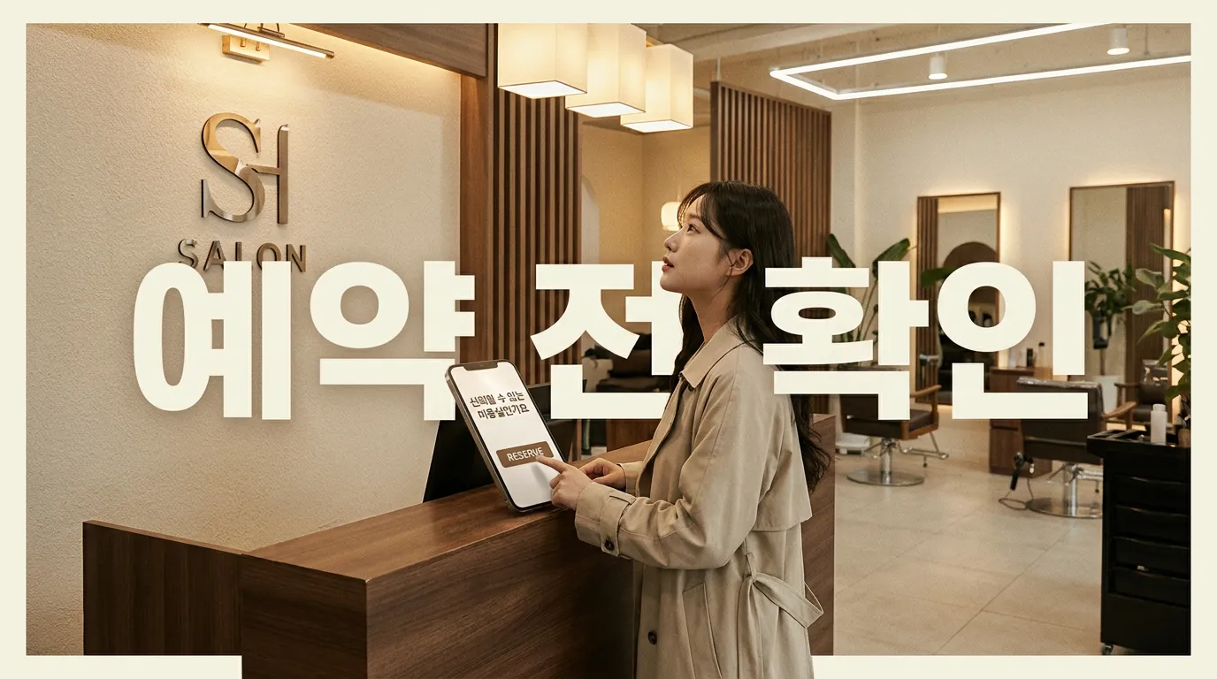 미용실 로고 디자인, 예약 버튼 앞에서 고객이 확인하는 5가지 신호