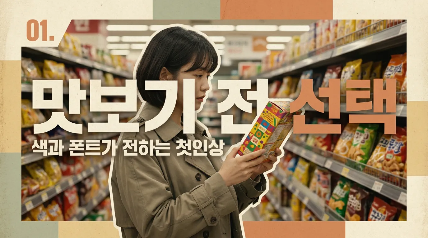 식품 브랜드 로고 디자인, 먹기 전 장바구니에 넣게 되는 색·폰트 5가지