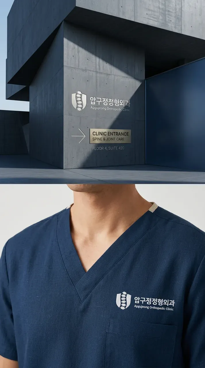 병원·의원 로고 디자인 — 환자가 믿고 찾는 비수술 전문 의료진 병원 로고