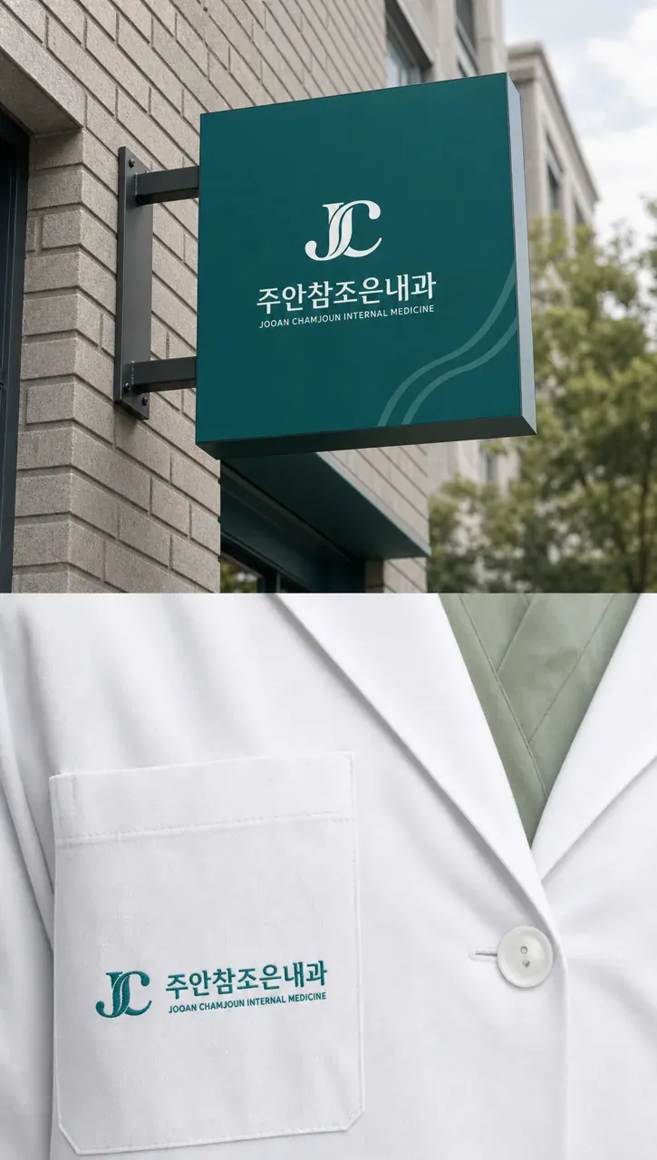 병원·의원 로고 디자인 — 신뢰감 있는 조합형 병원 로고