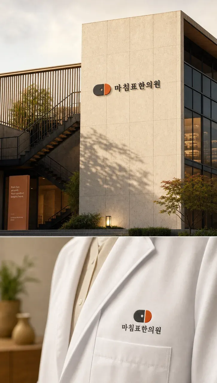 한의원·한방 로고 디자인 — 회복의 형태 한의원 로고