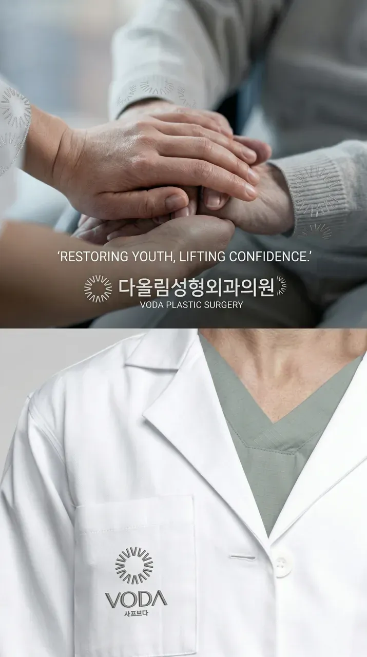 병원·의원 로고 디자인 — 자연스럽게 젊어지는 변화 병원 로고