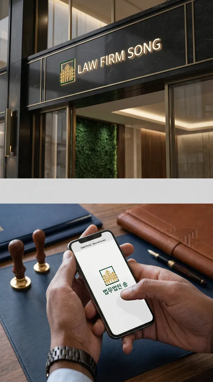 법률·세무·특허 로고 디자인 — 중견기업 임원들이 신뢰하는 든든한 법률 파트너 법률사무소 로고