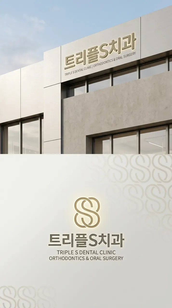 치과 로고 디자인 — 미니멀한 치과 로고