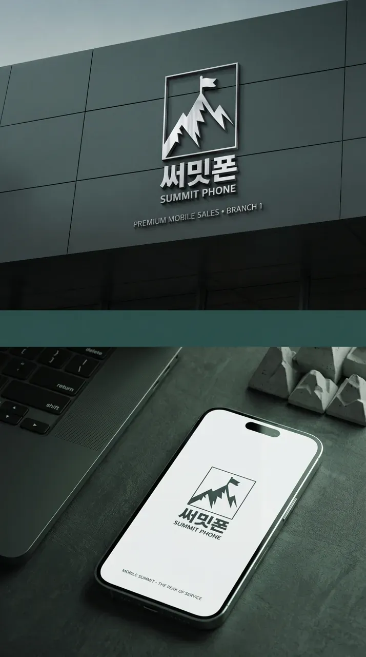 제조·유통 로고 디자인 — 고객이 한눈에 알아보는 휴대폰계 정상 제조·유통 기업 로고