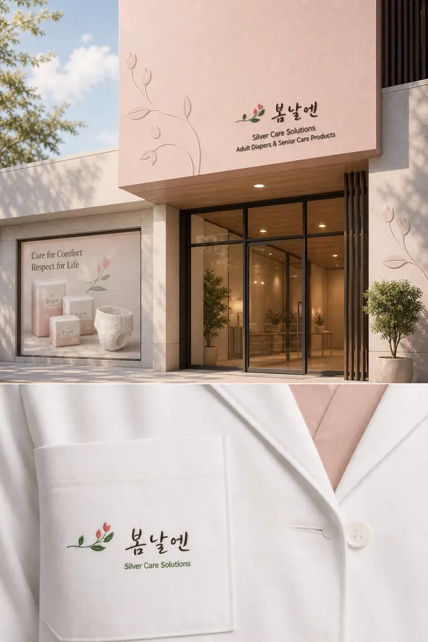 제조·유통 로고 디자인 — 따뜻한 필기감 워드마크 제조·유통 기업 로고