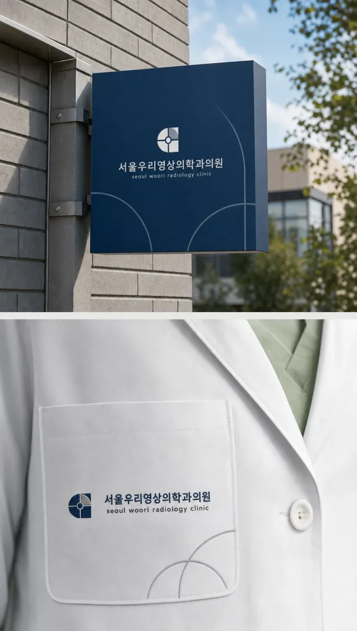 병원·의원 로고 디자인 — 정확성의 기하학 병원 로고