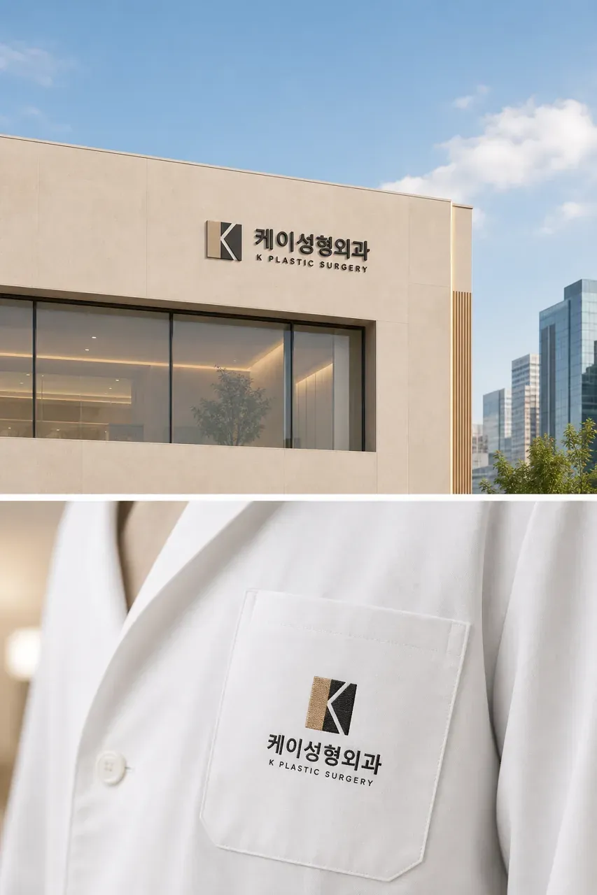 병원·의원 로고 디자인 — 정밀함과 신뢰를 담은 미니멀 병원 로고