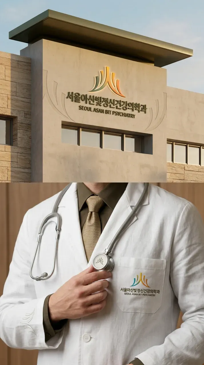 병원·의원 로고 디자인 — 마음의 빛을 되찾는 따뜻한 동행 병원 로고