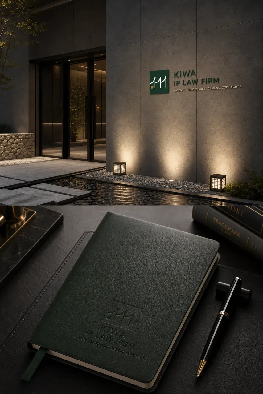 법률·세무·특허 로고 디자인 — 고객의 지식재산을 든든히 지키는 프리미엄 지붕 법률사무소 로고