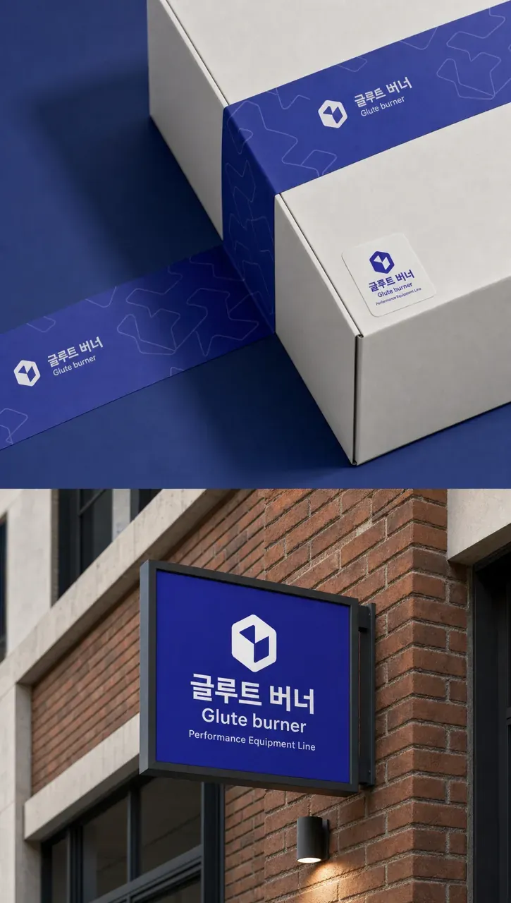 스포츠·피트니스 로고 디자인 — 모던하고 세련된 조합형 스포츠 브랜드 로고