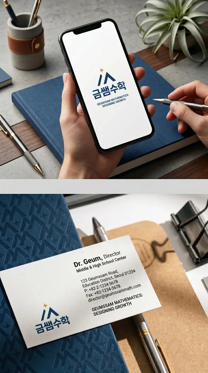 교육·학원 로고 디자인 — 미니멀한 학원 로고