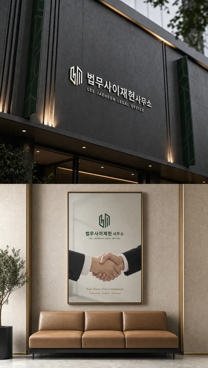 법률·세무·특허 로고 디자인 — 신뢰와 단정함 법률사무소 로고
