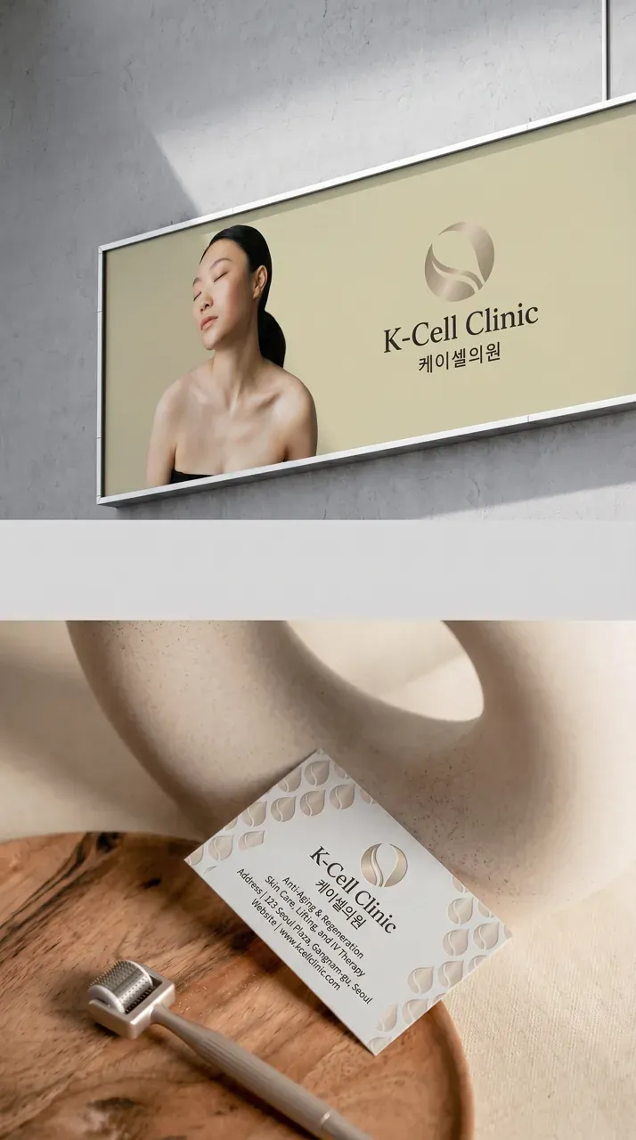 병원·의원 로고 디자인 — 나이를 거슬러 올라가는 안심 병원 로고