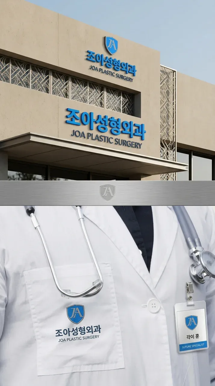 병원·의원 로고 디자인 — 흉터도 완전히 사라질 수 있다는 믿음 병원 로고