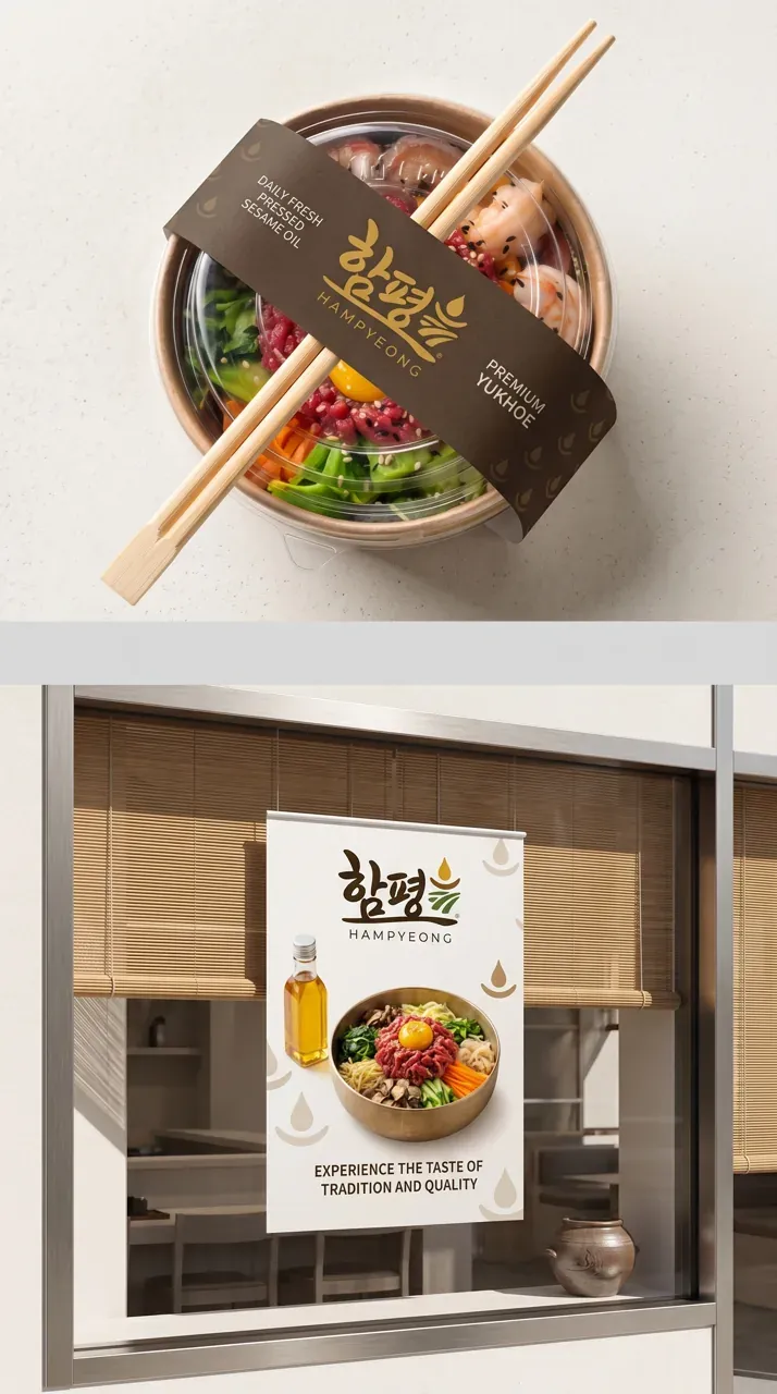 음식점·외식 로고 디자인 — 정성이 전해지는 맛 음식점 로고