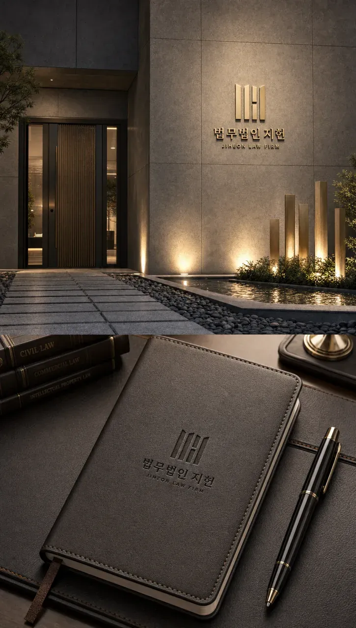 법률·세무·특허 로고 디자인 — 견고한 정직성 법률사무소 로고
