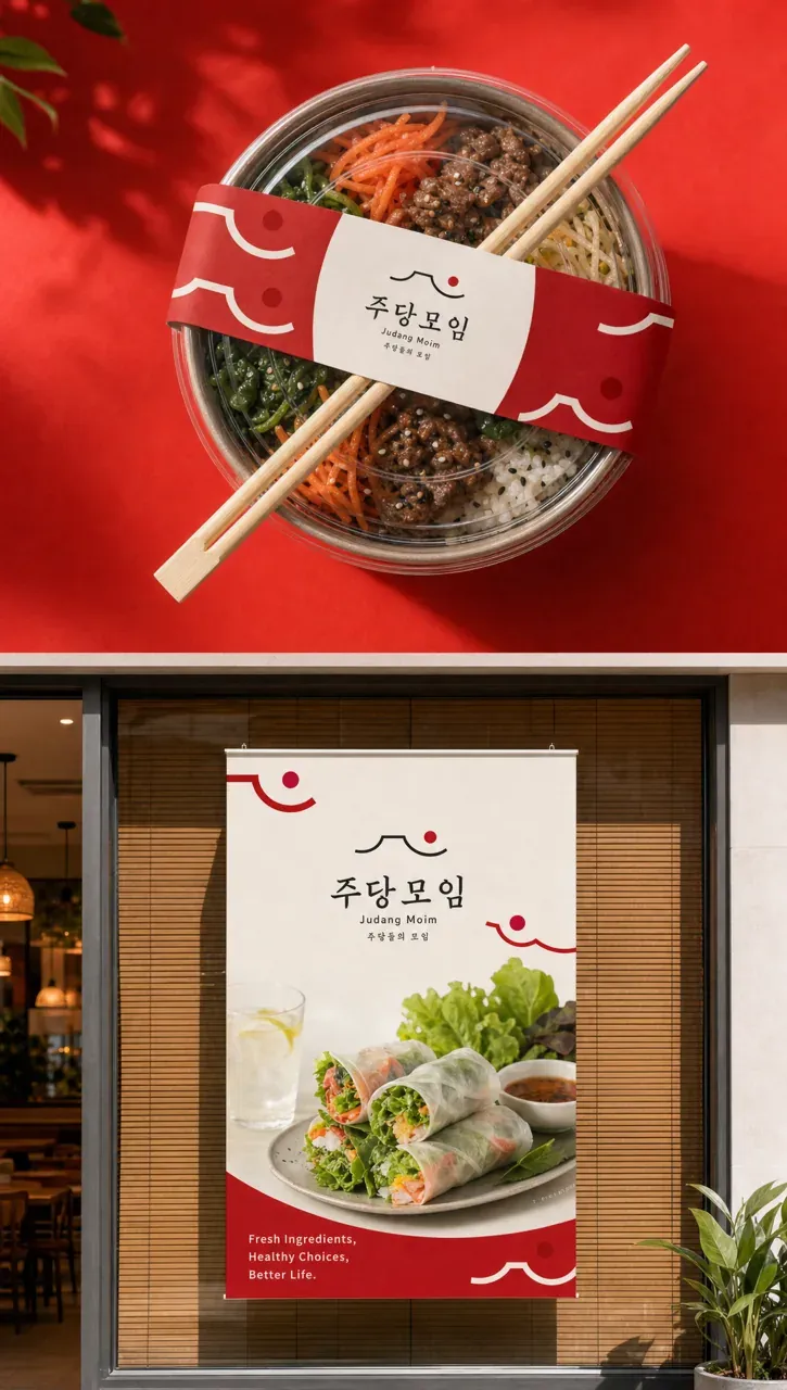 음식점·외식 로고 디자인 — 클래식한 심볼형 음식점 로고