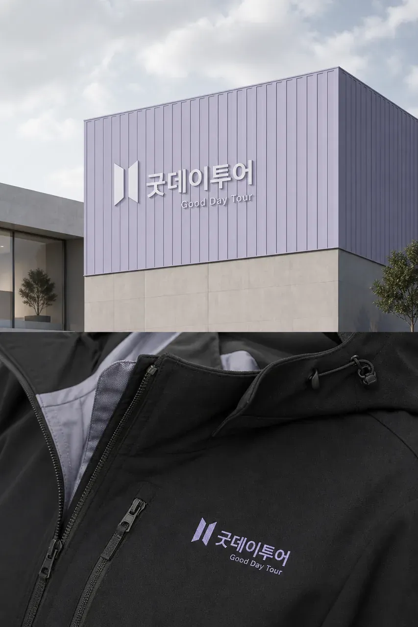 숙박·관광 로고 디자인 — 모던하고 세련된 숙박·관광 브랜드 로고