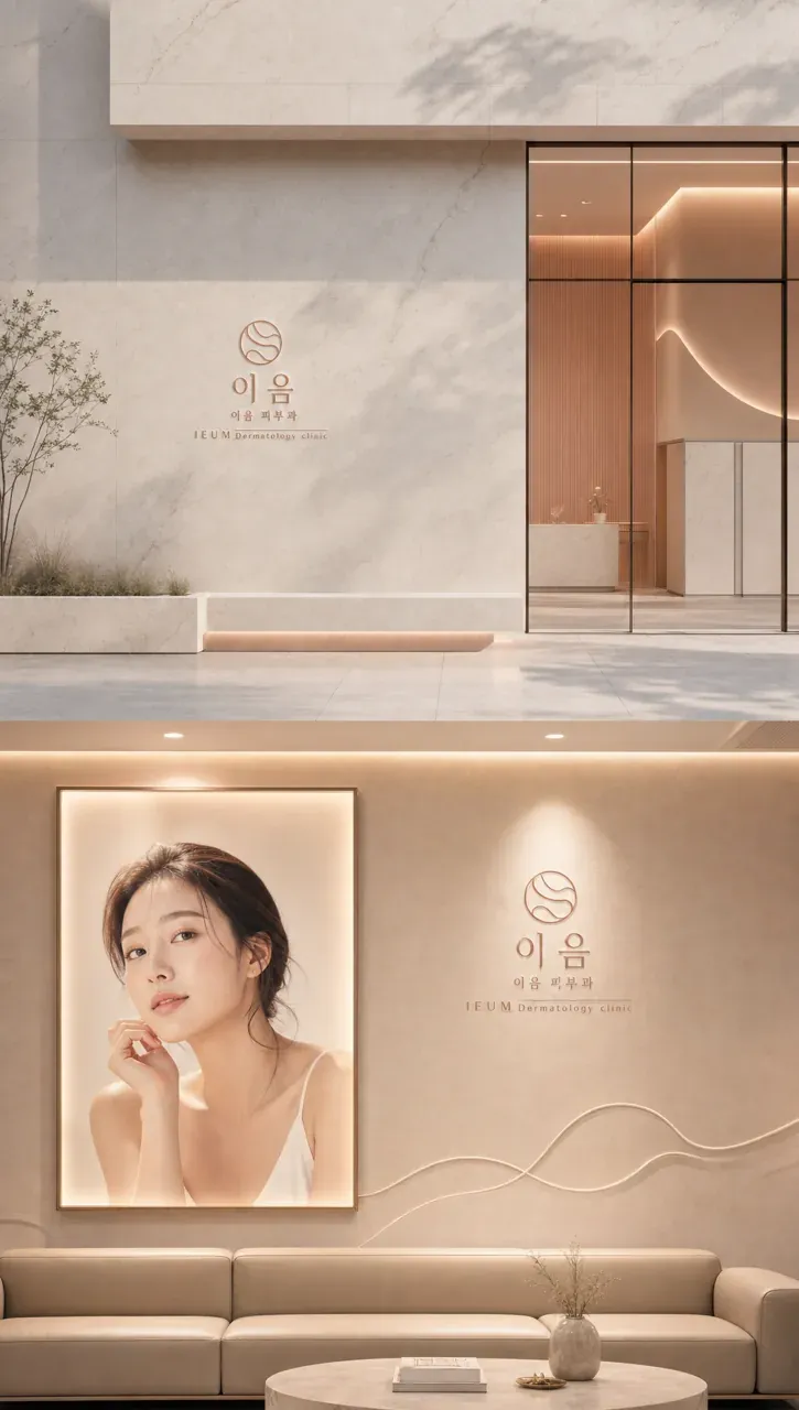 병원·의원 로고 디자인 — 곡선의 흐름으로 시각화한 변화의 연결 병원 로고