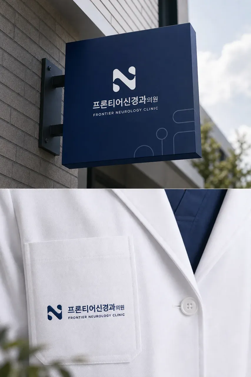 병원·의원 로고 디자인 — 신경계 혁신의 시작 병원 로고