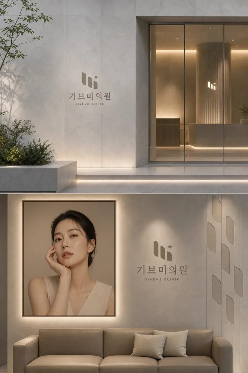 병원·의원 로고 디자인 — 나를 위한 선물같은 진료 병원 로고