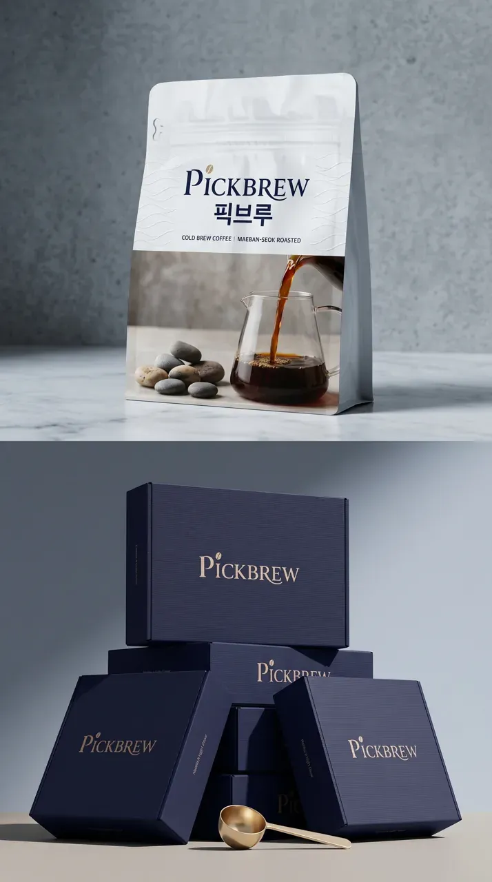 카페·베이커리 로고 디자인 — 클래식한 카페 로고
