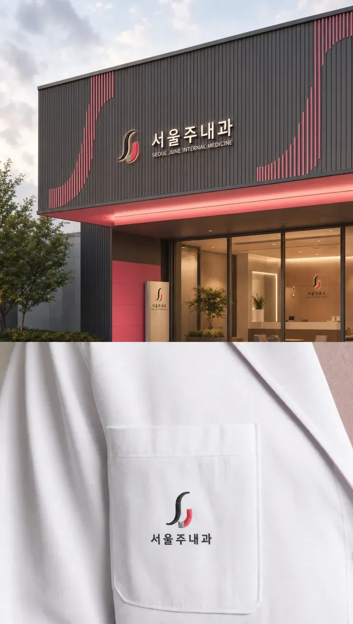 병원·의원 로고 디자인 — 신뢰와 전문성을 담은 미니멀 메디컬 병원 로고