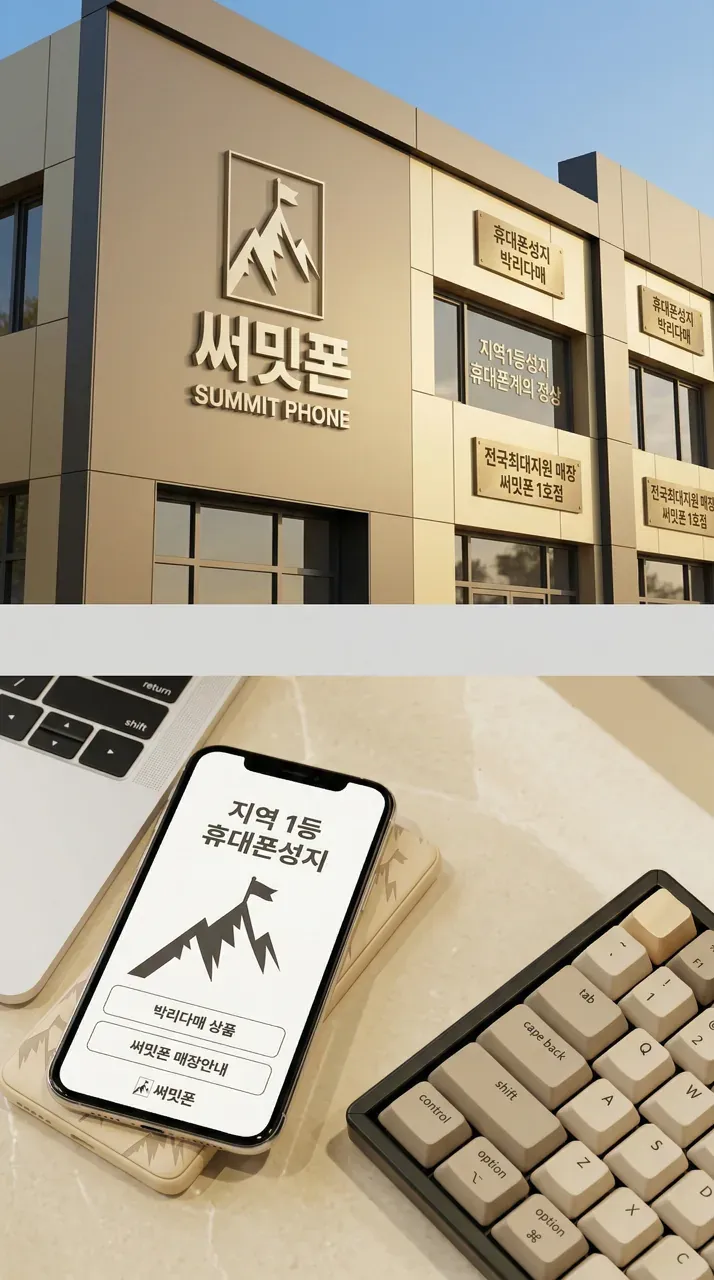 제조·유통 로고 디자인 — 고객이 한눈에 알아보는 핸드폰계 1등 제조·유통 기업 로고