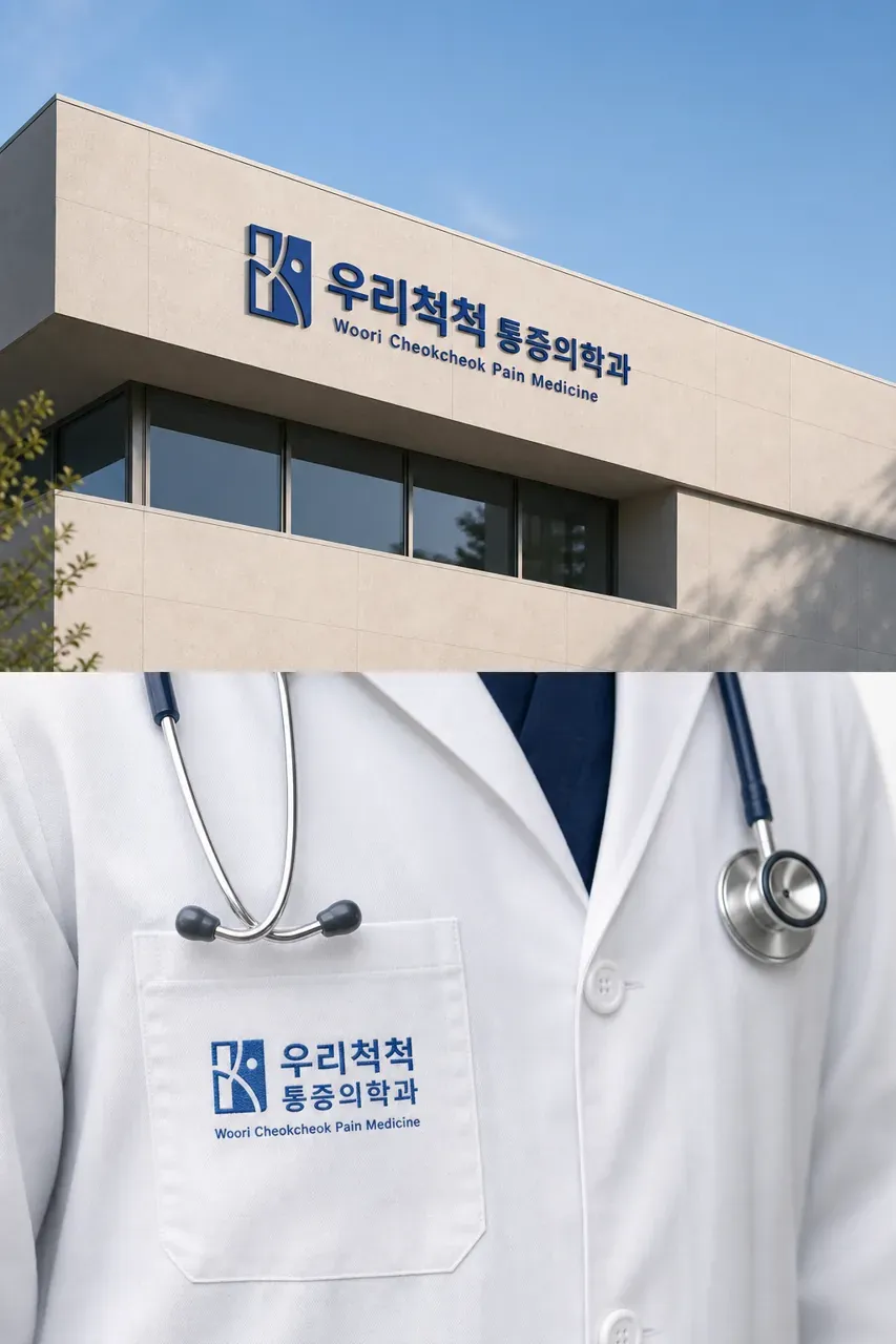 병원·의원 로고 디자인 — 척추 전문의가 바로 옆에 있는 듯한 안심감 병원 로고