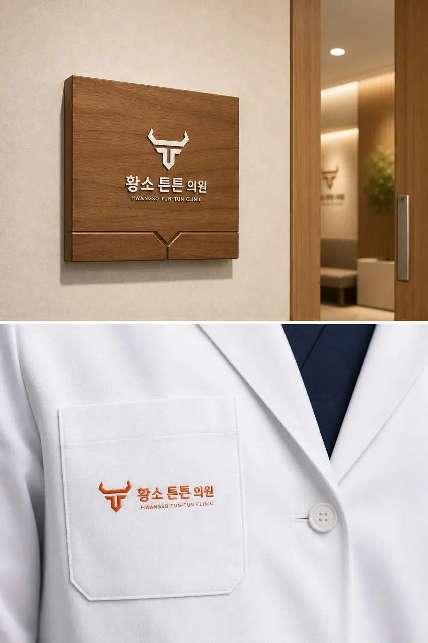 병원·의원 로고 디자인 — 통증 없는 일상으로의 든든한 동반자 병원 로고
