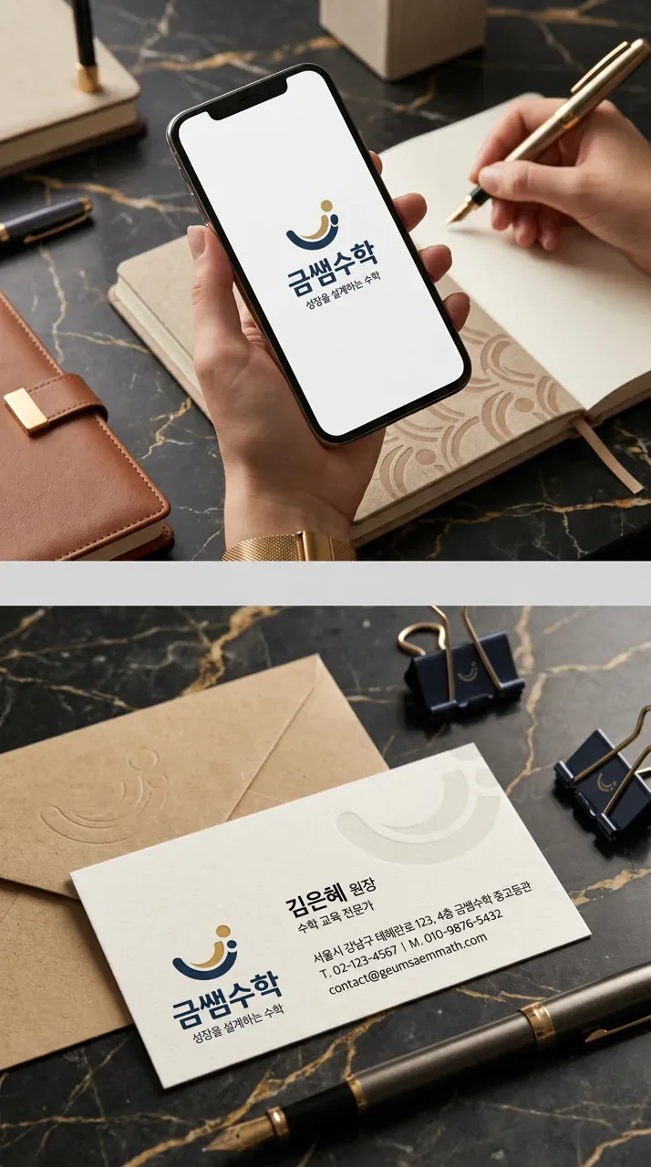 교육·학원 로고 디자인 — 미니멀한 학원 로고