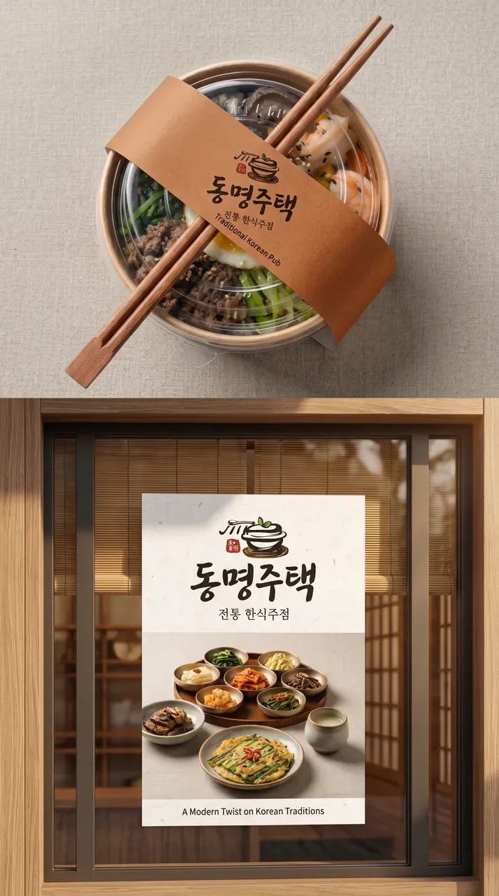 금융·부동산 로고 디자인 — 동네 사람들이 집처럼 편안한 금융·부동산 기업 로고