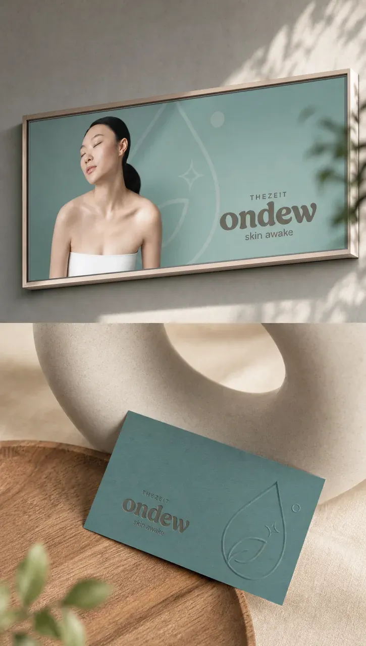 뷰티·미용 로고 디자인 — 모던하고 세련된 조합형 뷰티 브랜드 로고