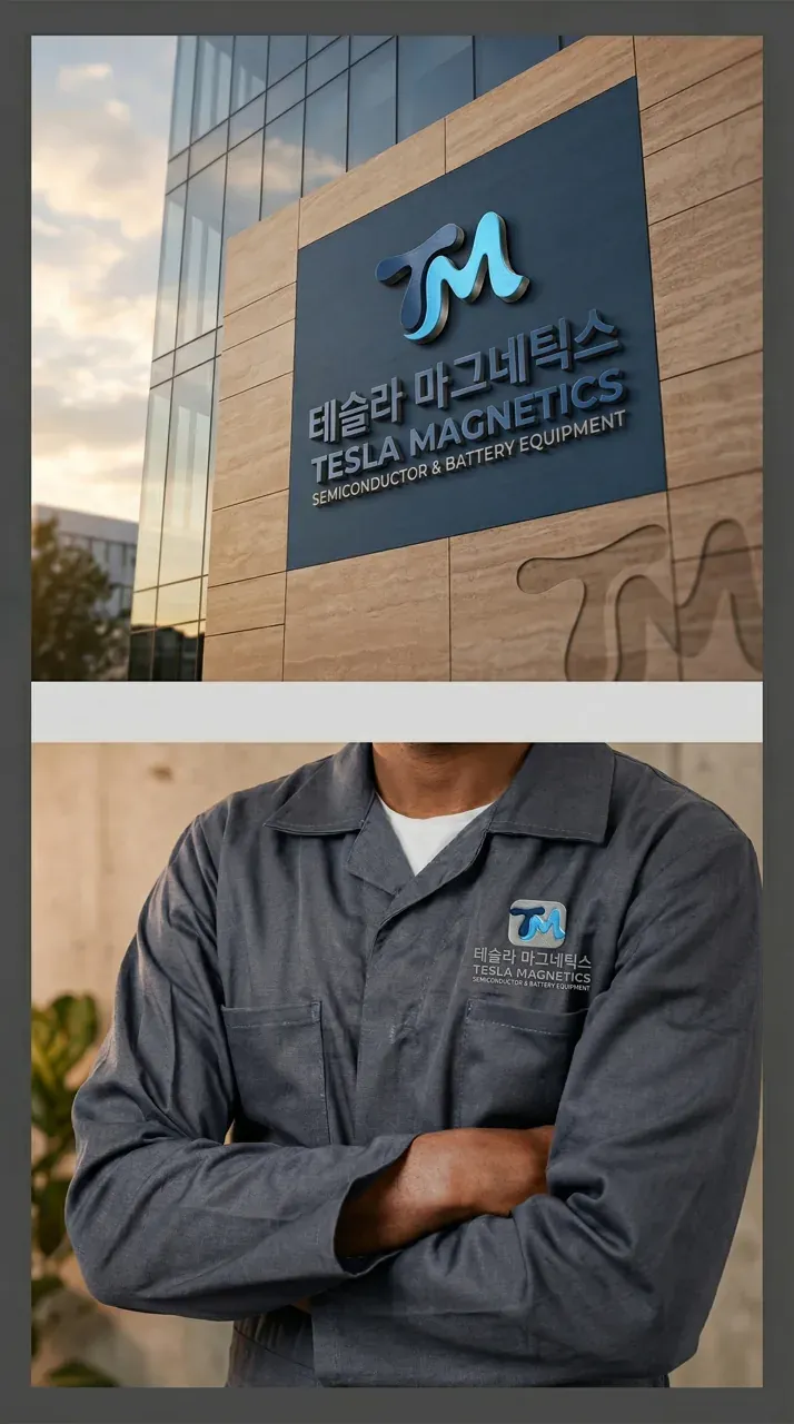 제조·유통 로고 디자인 — 고객에게 신뢰받는 깔끔한 서비스 제조·유통 기업 로고