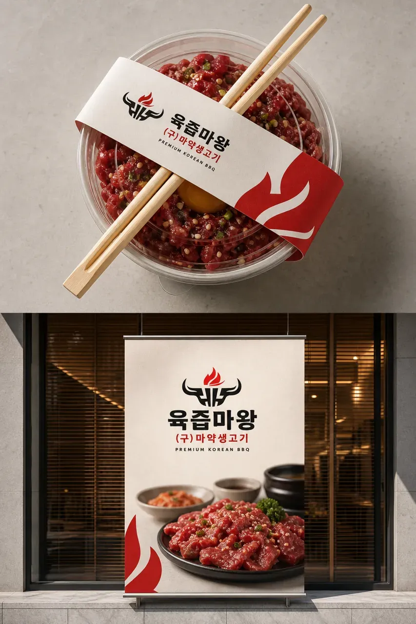 음식점·외식 로고 디자인 — 모던하고 세련된 음식점 로고