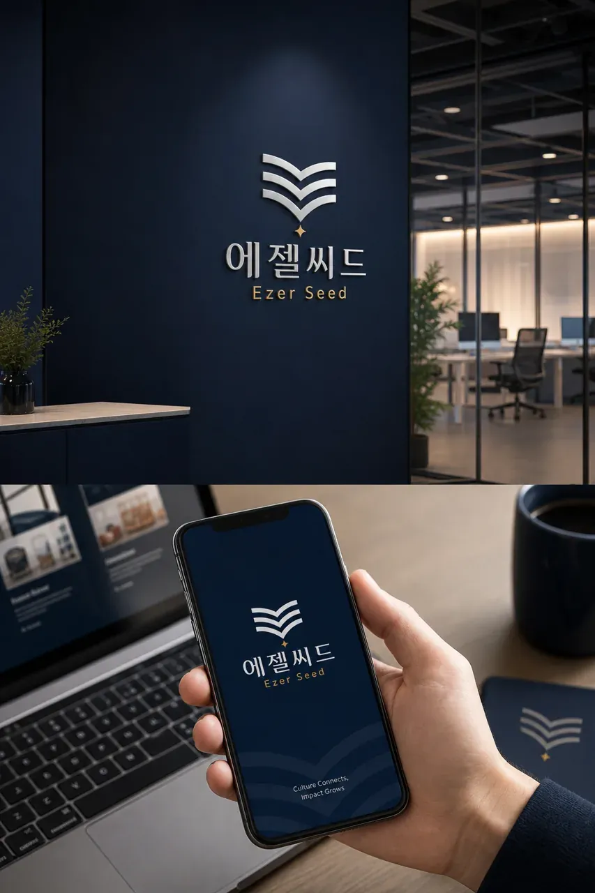 IT·테크 로고 디자인 — 지역사회와 함께 성장하는 신뢰받는 문화 파트너 IT 서비스 로고