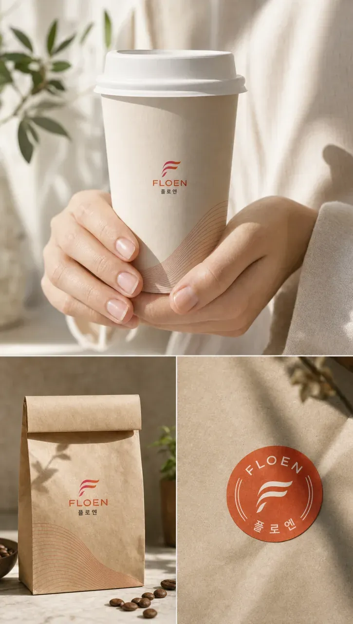 IT·테크 로고 디자인 — 흐르는 빛 열린 공간 IT 서비스 로고