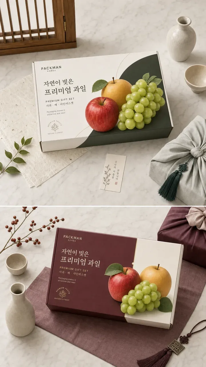 농식품·축산 로고 디자인 — 박스(상자) 콘테스트 자연의 품격을 담은 프리미엄 명절 농식품 브랜드 로고