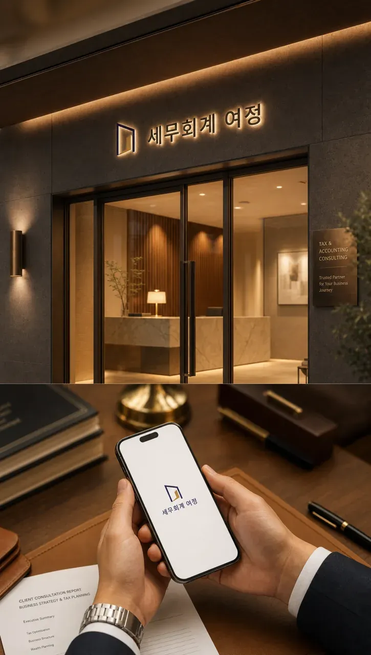 법률·세무·특허 로고 디자인 — 순환하는 신뢰 법률사무소 로고